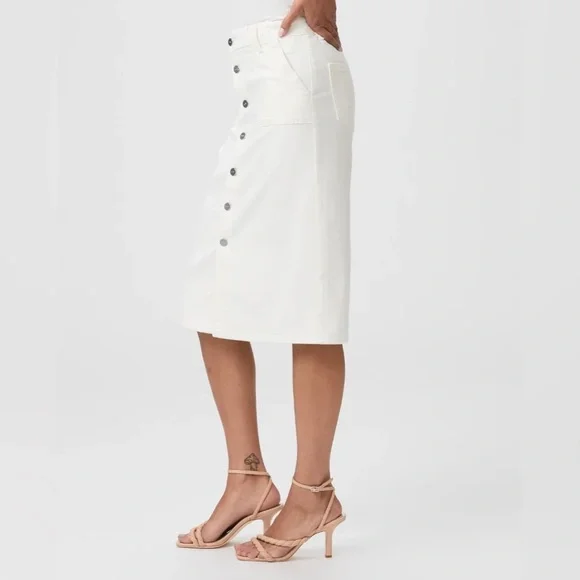 Paige Meadow Midi Skirt Utility Pockets - Picture 6 of 8